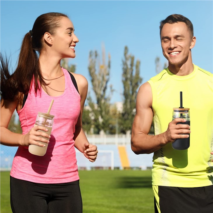 Silicone Cup Sleeve With Straw