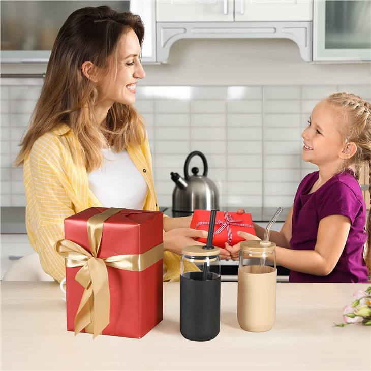 Silicone Cup Sleeve With Straw